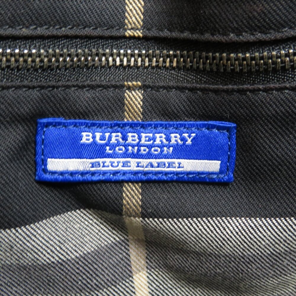 Burberry Blue Label Logo Plate Handbag Leather - Picture 6 of 11